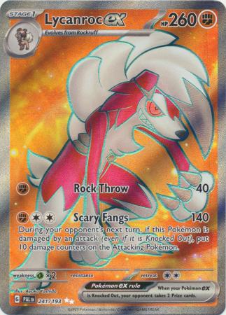 Lycanroc ex - 241/193 - Full Art Secret Rare - Scarlet & Violet: Paldea Evolved
