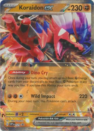 Koraidon ex - SVP029 - Ultra Rare Promo - Scarlet & Violet Promos The CollectorSmith Koraidon ex - SVP029 - Ultra Rare Promo - Scarlet & Violet Promos The CollectorSmith
