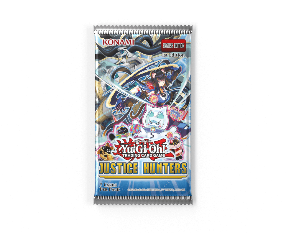 YuGiOh Justice Hunters - 7 x Card Booster Pack