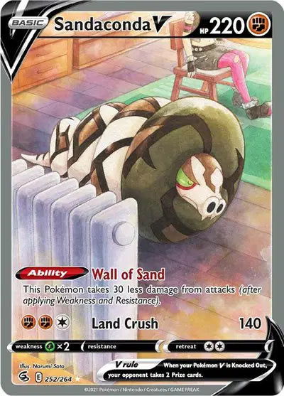 Sandaconda V (Alternate Full Art) Fusion Strike Ultra Rare 252/264