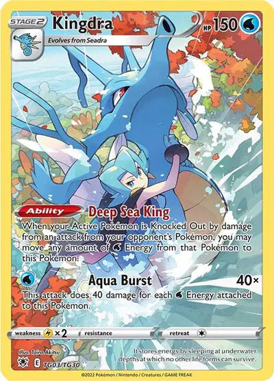 Kingdra Pokemon • Ultra Rare • TG03/TG30