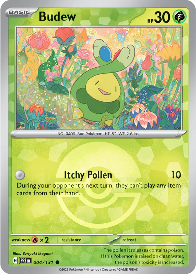 Budew (Poke Ball Pattern) Pokemon • Common • 004/131 (B)