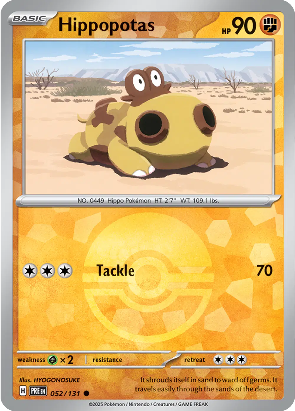Hippopotas - Pokeball Holo - 052/131