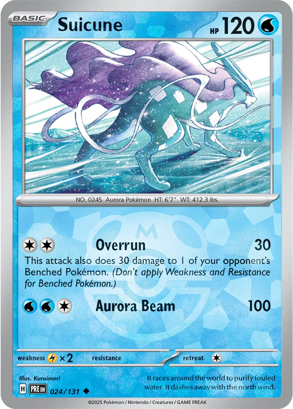Suicune - Master ball Holo - 024/131