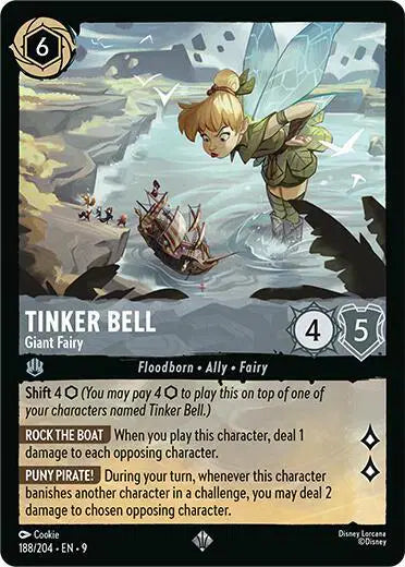 Tinker Bell - Giant Fairy Fabled Super Rare 188/204 (Cold Foil)