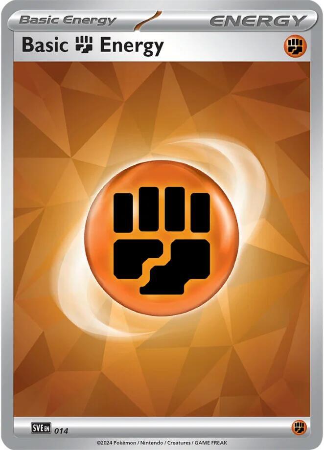Basic Fighting Energy 014 (SVE: Scarlet & Violet Energies)  - Holofoil