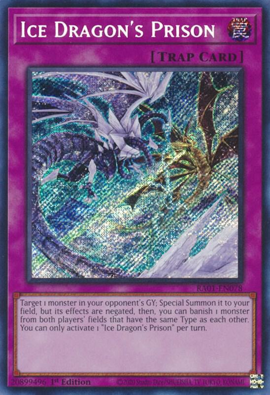Ice Dragons Prison Secret Rare RA01-EN078 (25th Anniversary Rarity Collection)  - 1st Edition