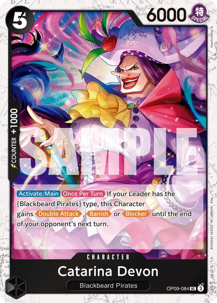Catarina Devon OP09-084 (Premium Booster -The Best- Vol. 2)  - Pirate Foil