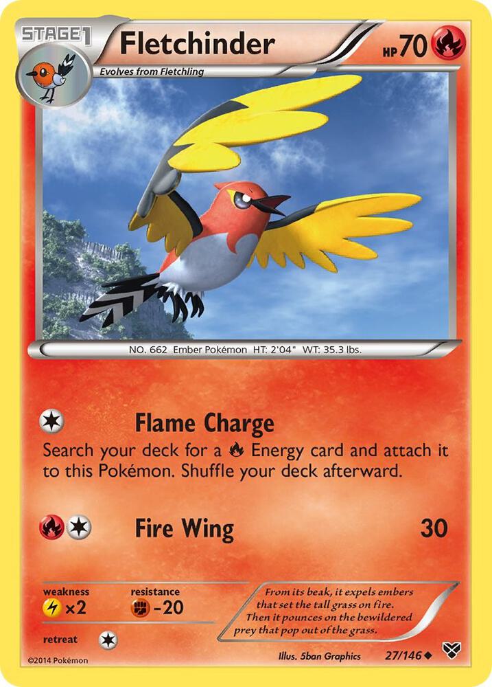 Fletchinder 027/146 (XY Base Set) 