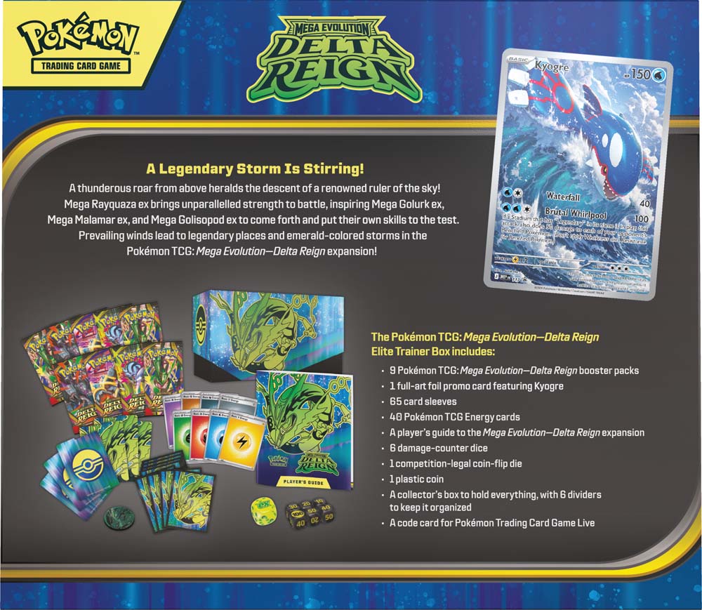 MEMBER ONLY - Pokémon TCG: Mega Evolution—Delta Reign Elite Trainer Box (Limit 1)