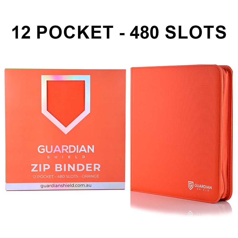 GUARDIAN SHIELD 12 Pocket Binder Orange