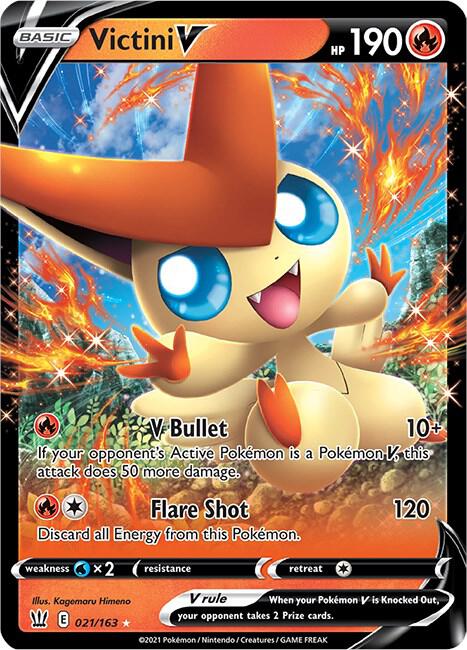 Victini V 021/163 (SWSH05: Battle Styles)  - Holofoil