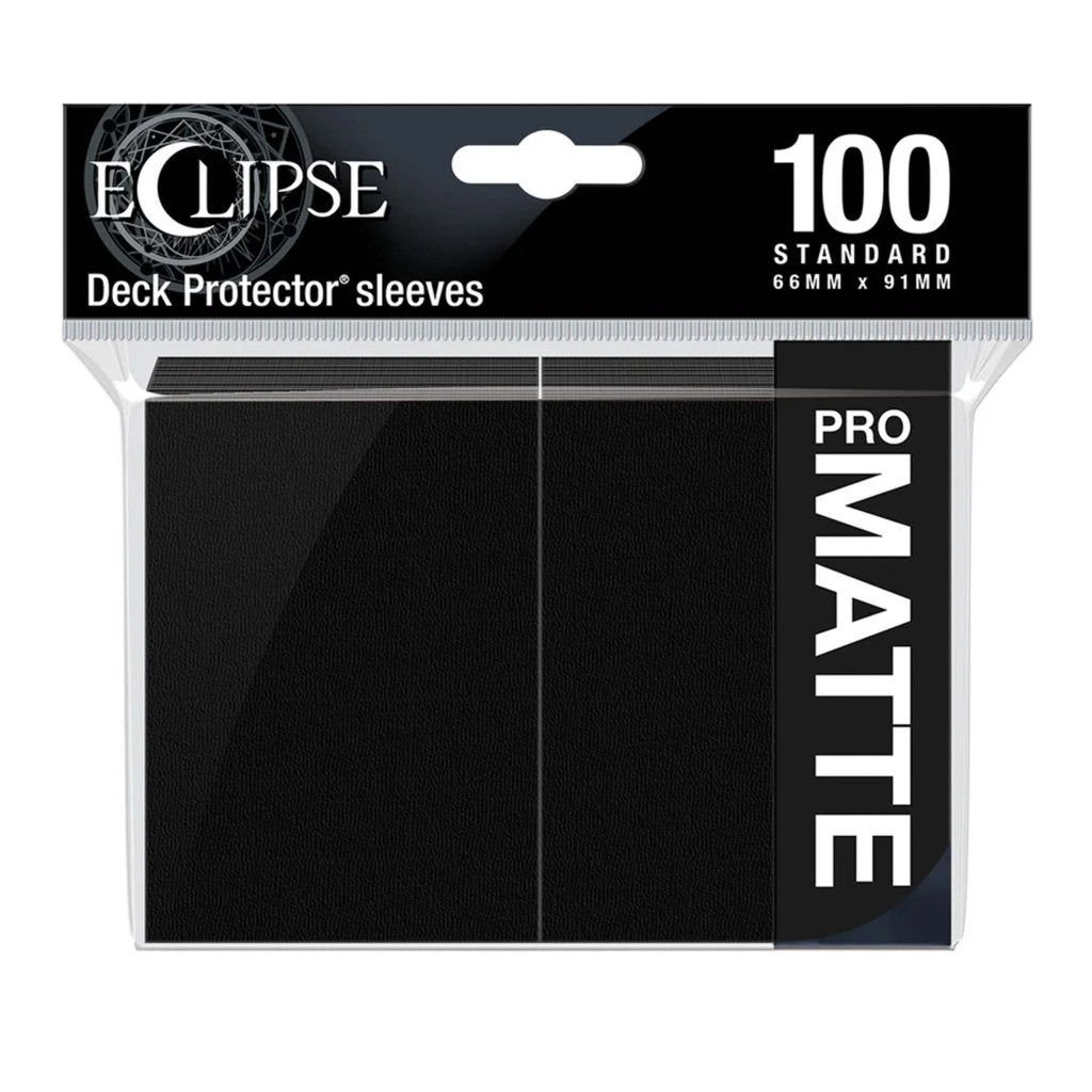 ULTRA PRO Deck Protector Standard - Matte 100ct Black ECLIPSE