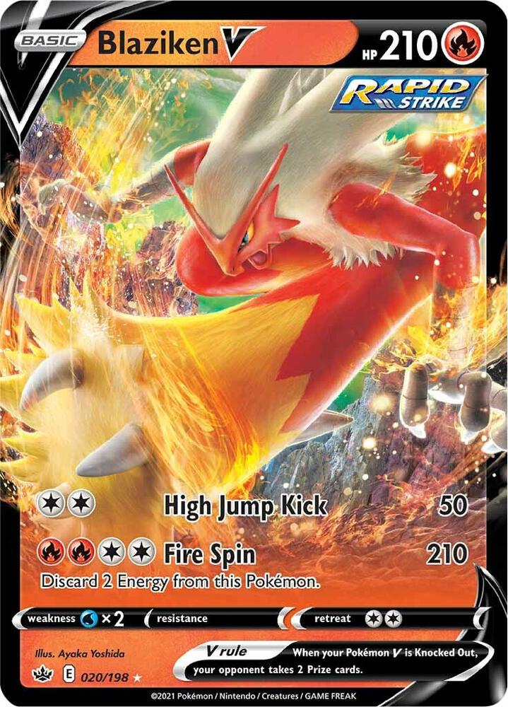 Blaziken V 020/198 (SWSH06: Chilling Reign)  - Holofoil