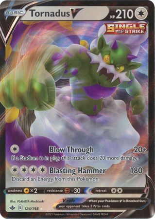 Tornadus V - 124/198 - Ultra Rare - Sword & Shield: Chilling Reign