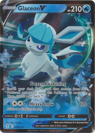 Glaceon V - 040/203 - Ultra Rare - Sword & Shield: Evolving Skies