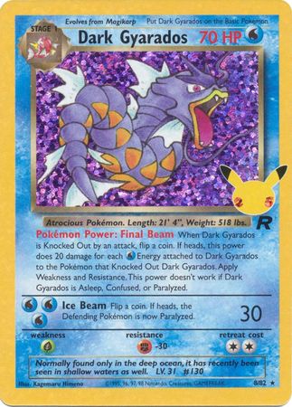 Dark Gyarados - 8/82 - Holo Rare - Celebrations Classic Collection