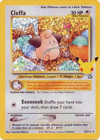 Cleffa - 20/111 - Holo Rare - Celebrations Classic Collection