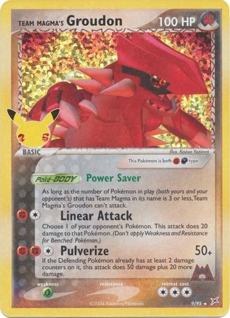Team Magma's Groudon - 9/95 - Holo Rare - Celebrations Classic Collection