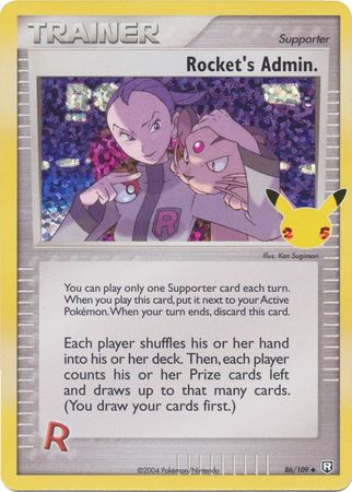 Rocket's Admin - 86/109 - Holo Rare - Celebrations Classic Collection