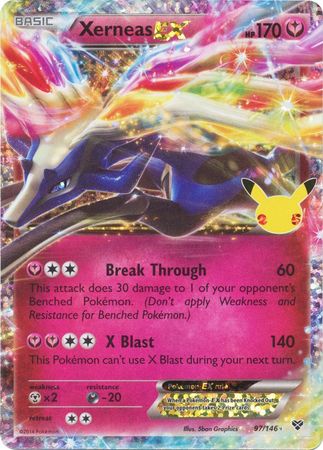 Xerneas EX - 97/146 - Ultra Rare - Celebrations Classic Collection