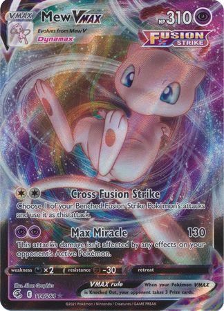 Mew VMAX Fusion Strike Ultra Rare 114/264