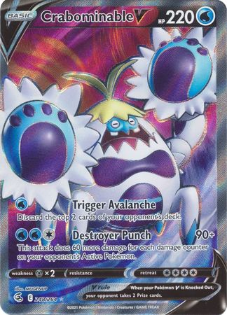 Crabominable V - 248/264 - Full Art Ultra Rare - Sword & Shield: Fusion Strike