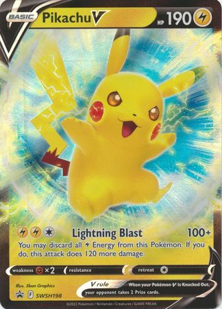 Pikachu V SWSH198 Promo Pokemon Card