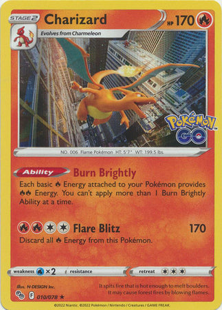Charizard Holo Rare 010/078