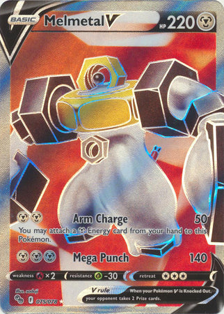 Melmetal V - 075/078 - Full Art Ultra Rare - Pokemon Go