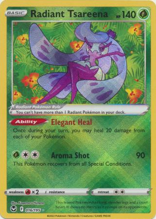 Radiant Tsareena - 016/195 - Radiant Rare - Silver Tempest