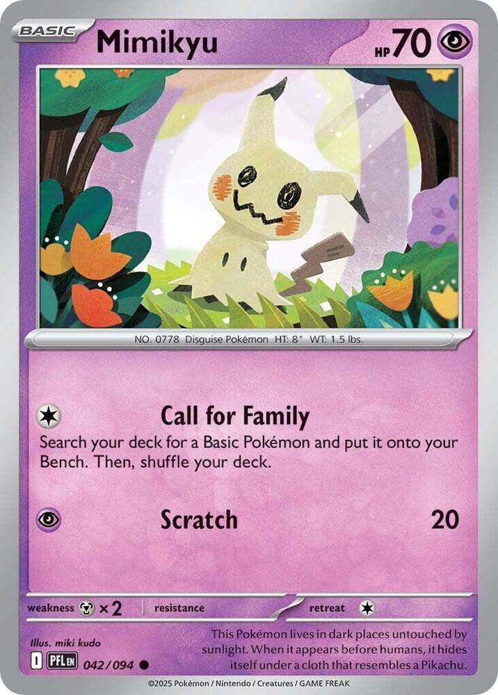 Mimikyu 042/094 (ME02: Phantasmal Flames)  - Reverse Holofoil