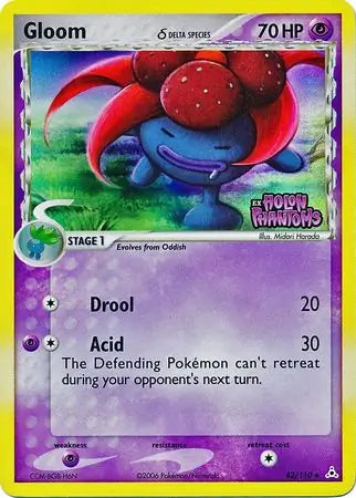 Gloom Delta Species 42/110 (Holon Phantoms)  - Reverse Holofoil