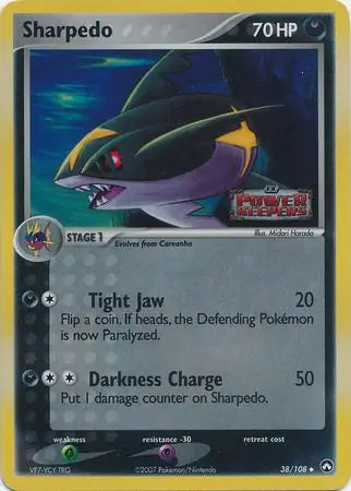 Sharpedo 38/108 (Power Keepers)  - Reverse Holofoil