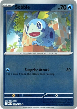 Sobble 039/132 (ME01: Mega Evolution)  - Reverse Holofoil