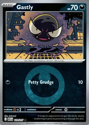 Gastly 123/217 (ME: Ascended Heroes)  - Energy Holofoil
