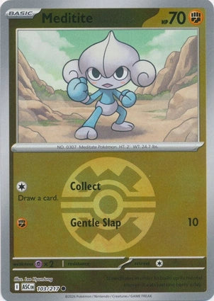 Meditite 103/217 (ME: Ascended Heroes)  - Quick Ball Holofoil