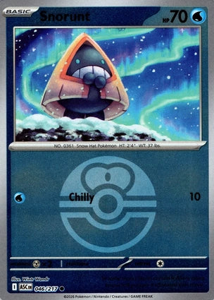 Snorunt 046/217 (ME: Ascended Heroes)  - Love Ball Holofoil