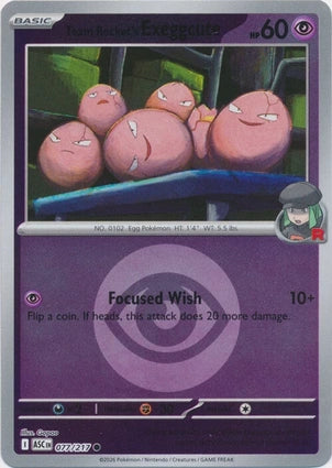 Team Rocket's Exeggcute 077/217 (ME: Ascended Heroes)  - Energy Holofoil