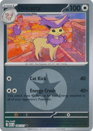 Delcatty 166/217 (ME: Ascended Heroes)  - Energy Holofoil