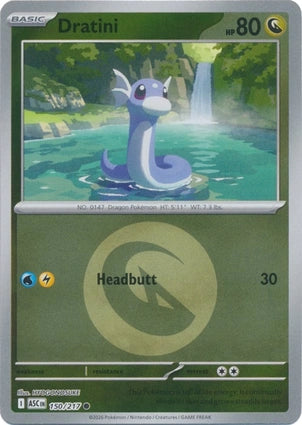 Dratini Energy Symbol Pattern 150/217 (ME: Ascended Heroes)  - Energy Holofoil