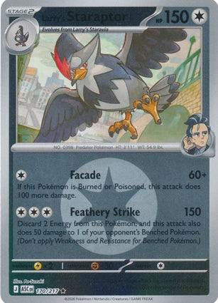 Larry's Staraptor 170/217 (ME: Ascended Heroes)  - Energy Holofoil