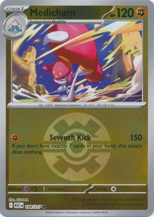 Medicham 104 217 Quick Ball 104/217 (ME: Ascended Heroes)  - Quick Ball Holofoil