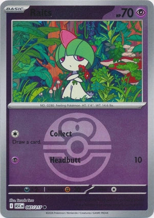 Ralts 087/217 (ME: Ascended Heroes)  - Love Ball Holofoil