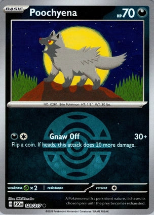 Poochyena Dusk Ball 128/217 (ME: Ascended Heroes)  - Dusk Ball Holofoil