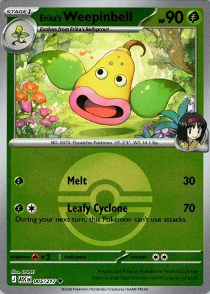 Erikas Weepinbell Poke Ball 005/217 (ME: Ascended Heroes)  - Poke Ball Holofoil