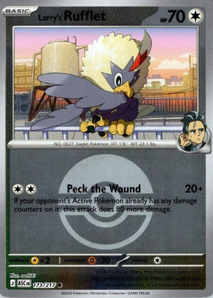 Larry's Rufflet 173/217 (ME: Ascended Heroes)  - Poke Ball Holofoil