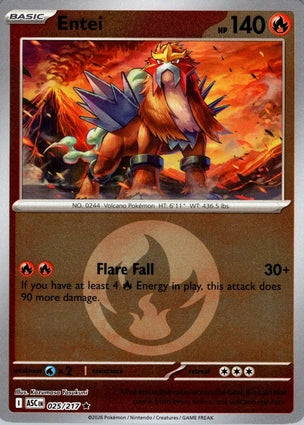 Entei 025/217 (ME: Ascended Heroes)  - Energy Holofoil