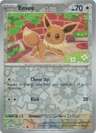 Eevee 166/197 (SV03: Obsidian Flames)  - Reverse Holofoil