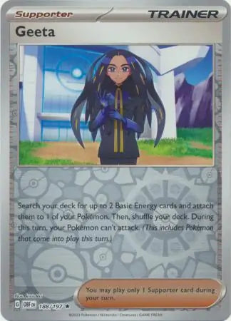 Geeta 188/197 (SV03: Obsidian Flames)  - Reverse Holofoil